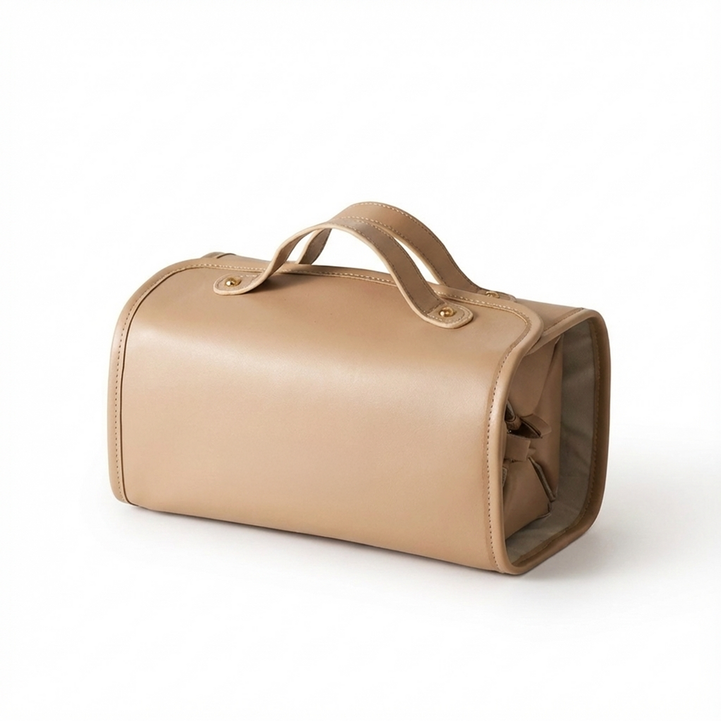 Roll-Up Cosmetic Storage Bag with 4 Detachable Compartments - Portable & Waterproof Travel Pouch