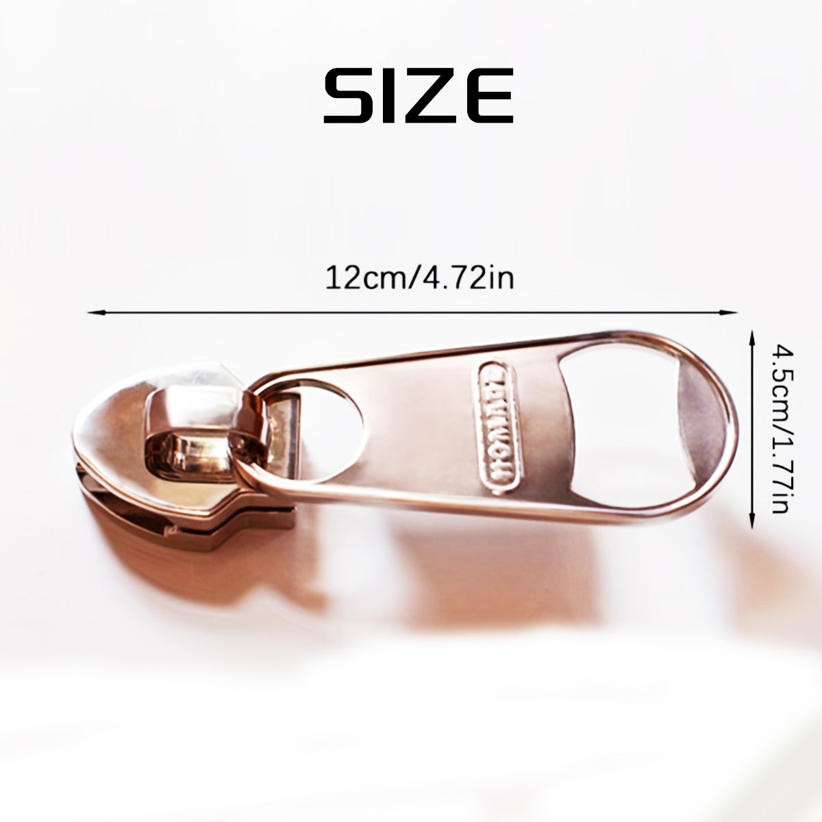 Novelty Zipper Shaped Bottle Opener