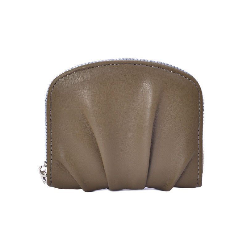 Women’s Pleated PU Leather Coin Purse