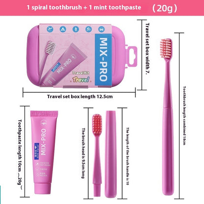 Portable Travel Toothbrush Toothpaste Set