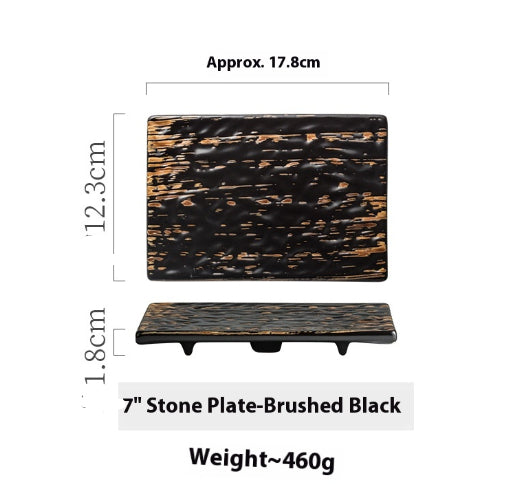 Japanese Porcelain Rectangular Sushi Plate