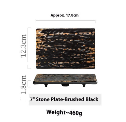 Japanese Porcelain Rectangular Sushi Plate