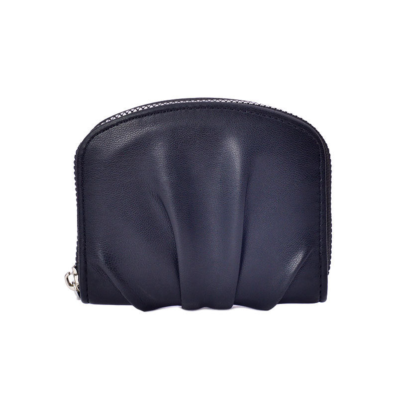 Women’s Pleated PU Leather Coin Purse