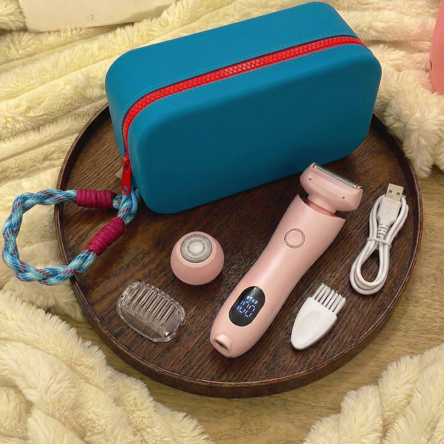 2-in-1 Women's Cordless Electric Epilator & Shaver | Painless Hair Removal Trimmer (Wet & Dry)