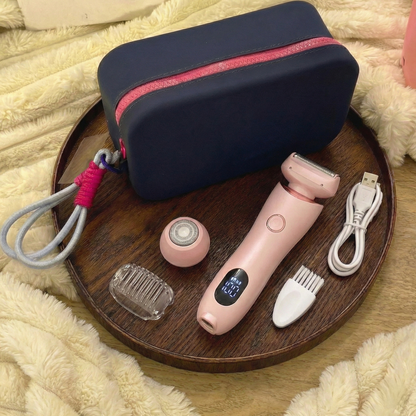 2-in-1 Women's Cordless Electric Epilator & Shaver | Painless Hair Removal Trimmer (Wet & Dry)