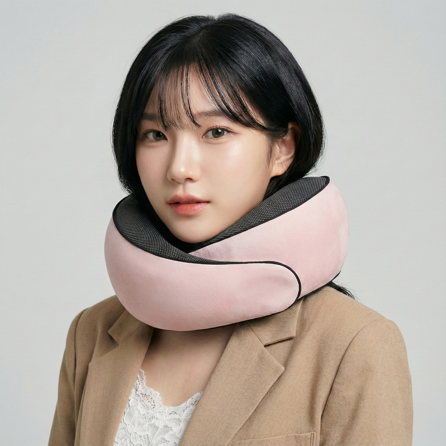 Ergonomic Memory Foam Breathable Travel Neck Pillow