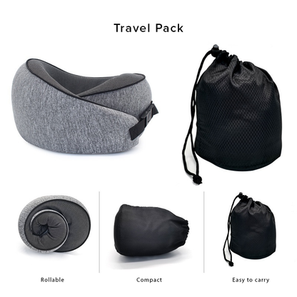 Ergonomic Memory Foam Breathable Travel Neck Pillow
