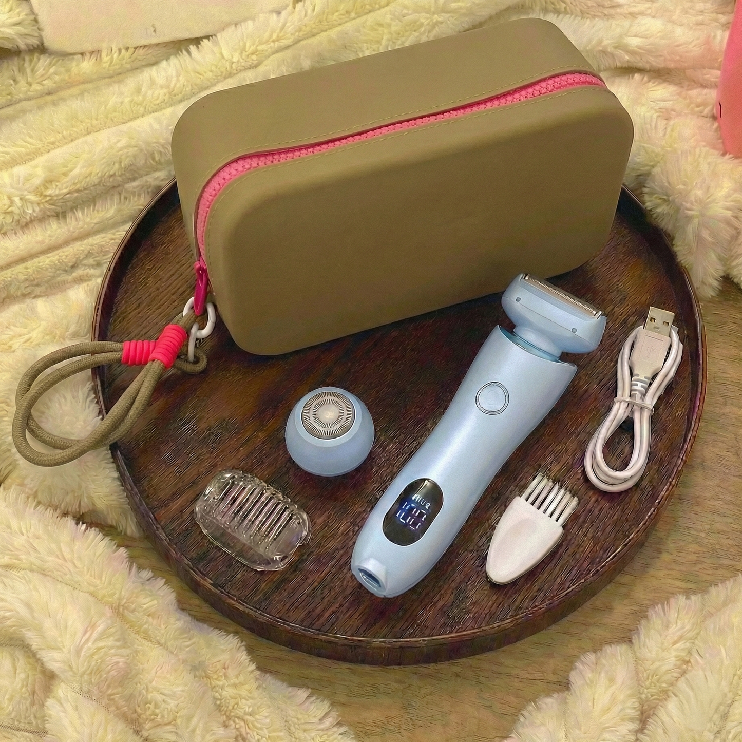 2-in-1 Women's Cordless Electric Epilator & Shaver | Painless Hair Removal Trimmer (Wet & Dry)