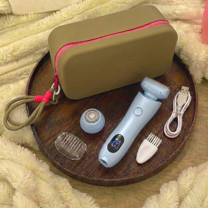 2-in-1 Women's Cordless Electric Epilator & Shaver | Painless Hair Removal Trimmer (Wet & Dry)