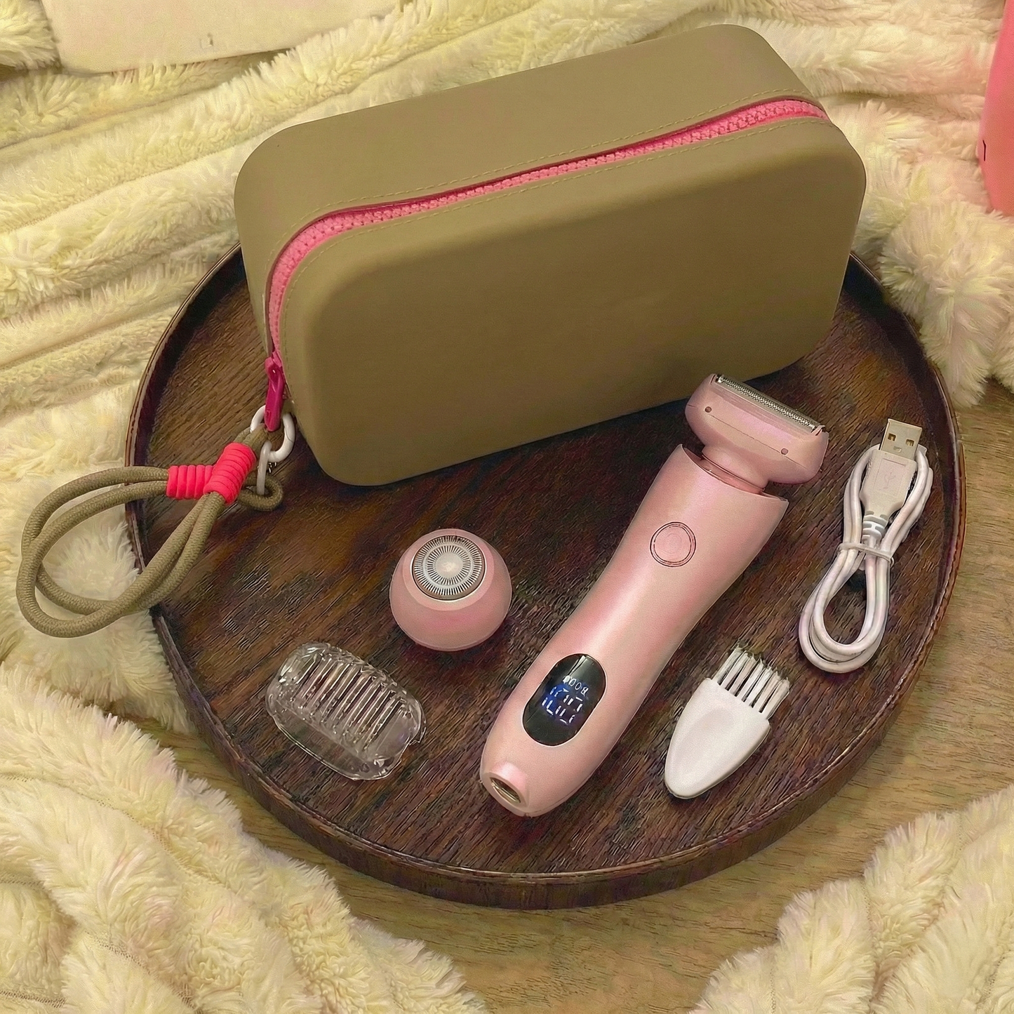 2-in-1 Women's Cordless Electric Epilator & Shaver | Painless Hair Removal Trimmer (Wet & Dry)