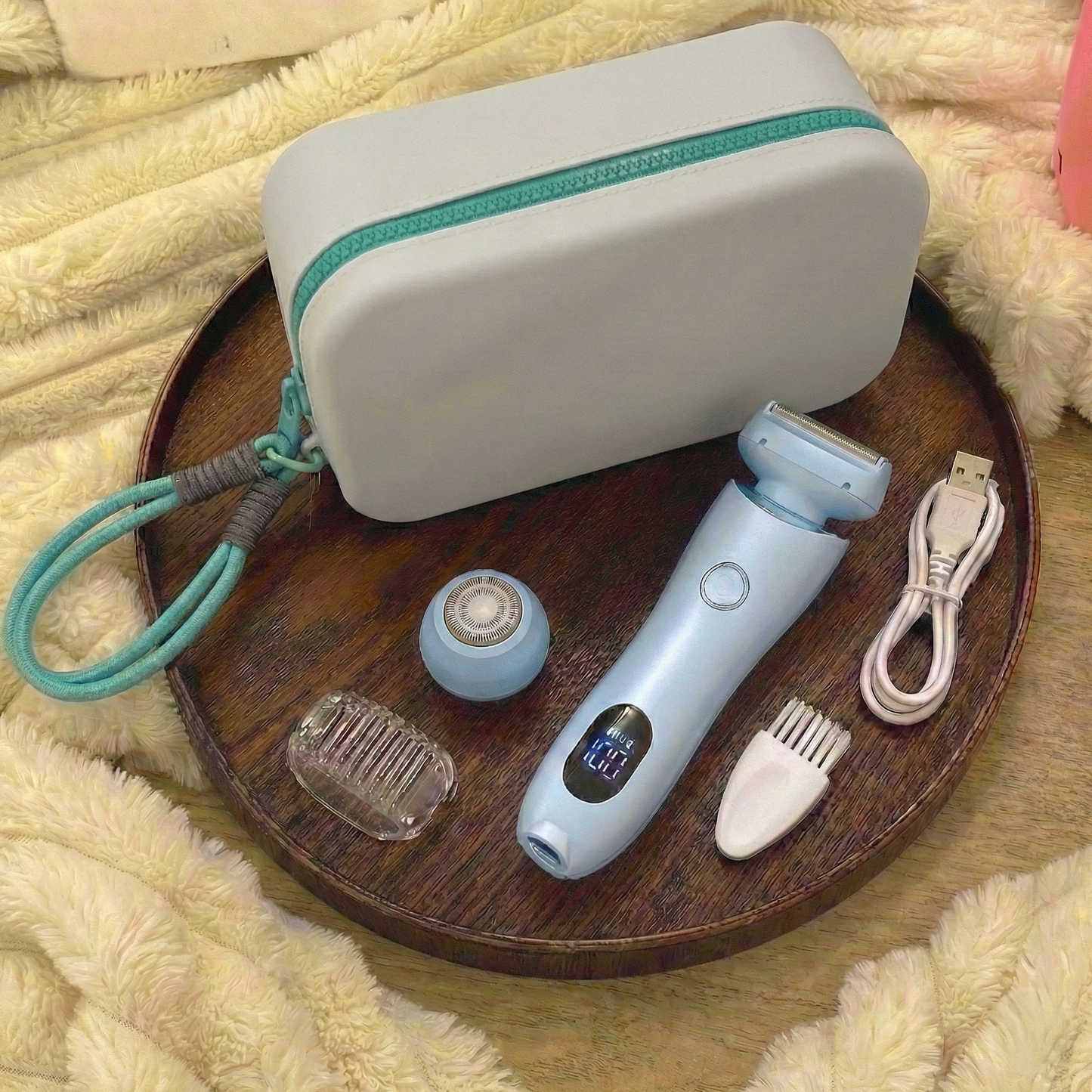 2-in-1 Women's Cordless Electric Epilator & Shaver | Painless Hair Removal Trimmer (Wet & Dry)