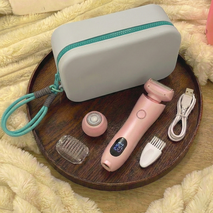 2-in-1 Women's Cordless Electric Epilator & Shaver | Painless Hair Removal Trimmer (Wet & Dry)