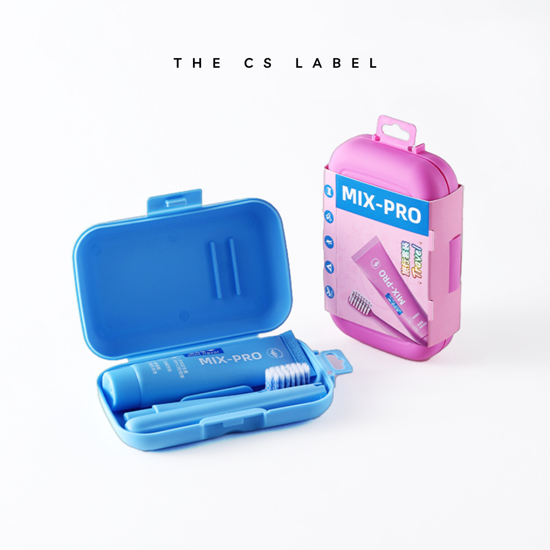 Portable Travel Toothbrush Toothpaste Set