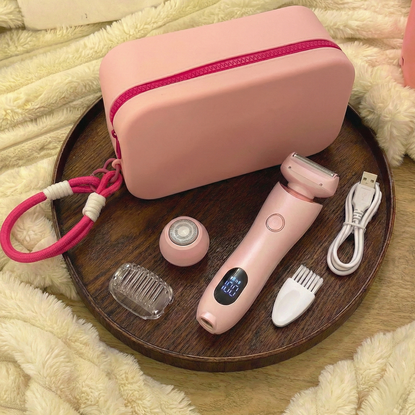 2-in-1 Women's Cordless Electric Epilator & Shaver | Painless Hair Removal Trimmer (Wet & Dry)