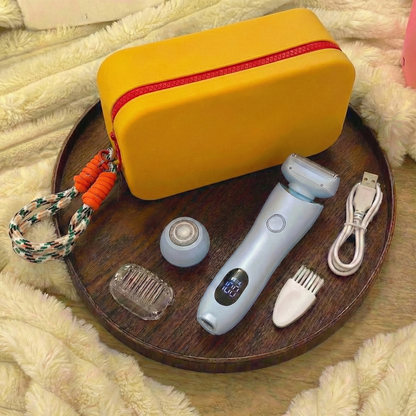 2-in-1 Women's Cordless Electric Epilator & Shaver | Painless Hair Removal Trimmer (Wet & Dry)