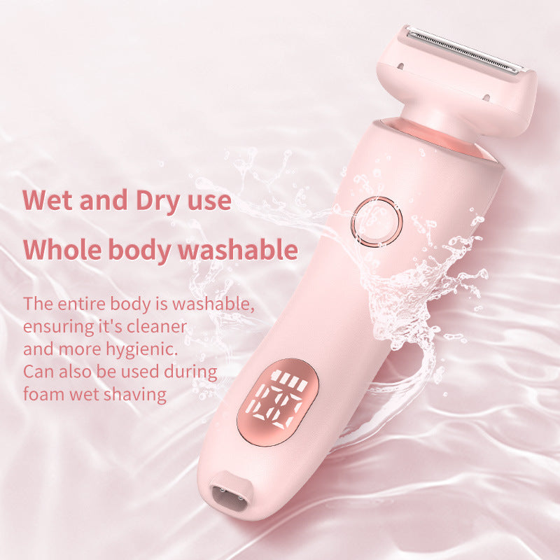 2-in-1 Women's Cordless Electric Epilator & Shaver | Painless Hair Removal Trimmer (Wet & Dry)