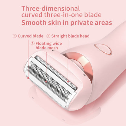 2-in-1 Women's Cordless Electric Epilator & Shaver | Painless Hair Removal Trimmer (Wet & Dry)