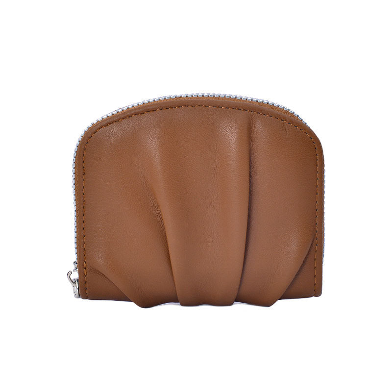 Women’s Pleated PU Leather Coin Purse