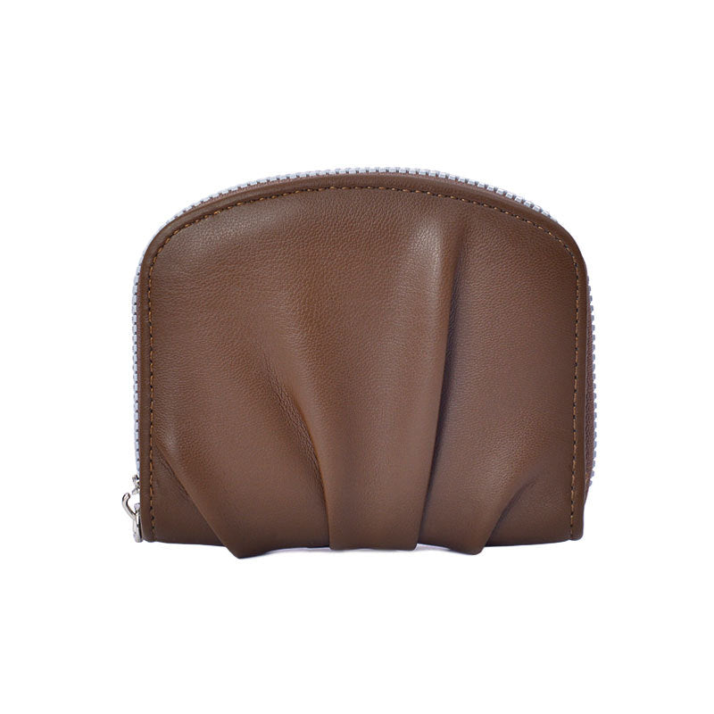 Women’s Pleated PU Leather Coin Purse