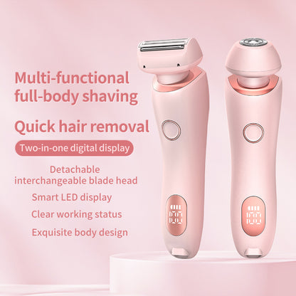 2-in-1 Women's Cordless Electric Epilator & Shaver | Painless Hair Removal Trimmer (Wet & Dry)