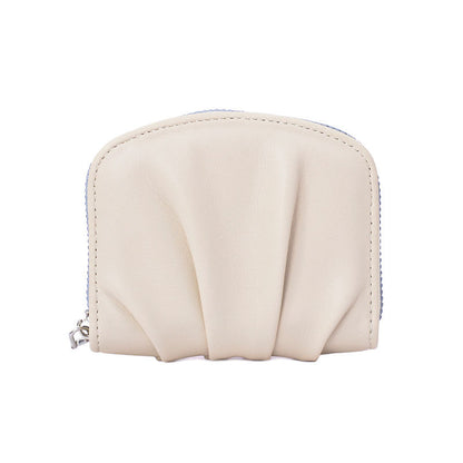 Women’s Pleated PU Leather Coin Purse