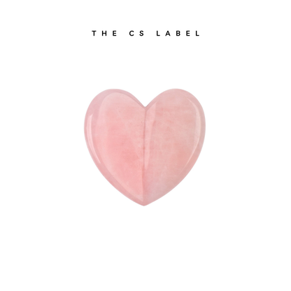 Natural Rose Quartz Gua Sha Facial Massage Tool