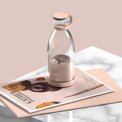 pastel pink portable blender