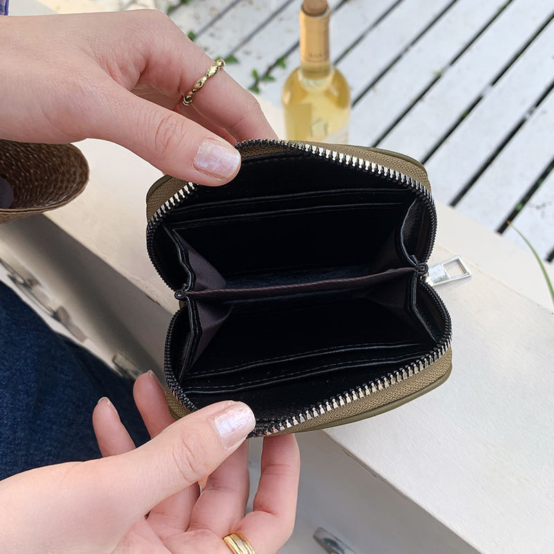 Women’s Pleated PU Leather Coin Purse